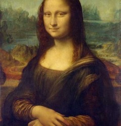 “Gioconda” de da Vinci, pictura in ulei (reproducere)