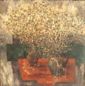Ciulini-ulei pe panza; 85x85cm; 400 euro