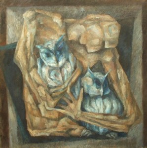Călăuze - ulei pe pânză; 85x85cm; 500 euro