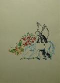 Dem(etriade) B�l�cescu - ILUSTRA�IE LA POEZIA LUI A. MANIU - �NTR-O GR�DIN� VECHE